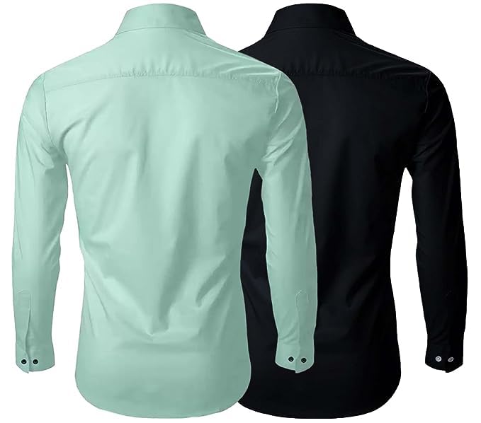 Image of FINIVO FASHION Men's Solid Regular Fit Shirt