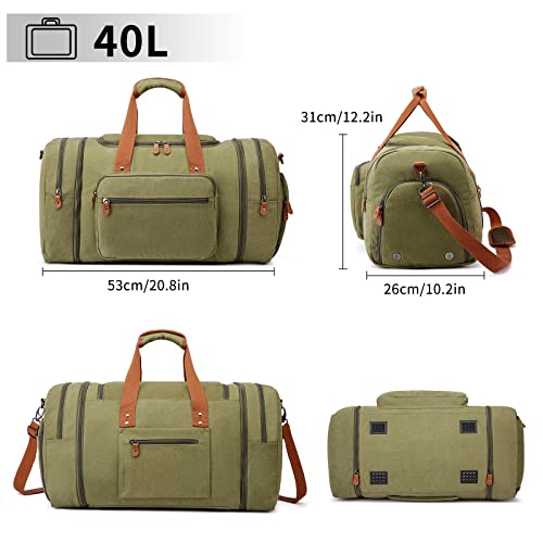 Sport Gym Duffel Bag for Men 40L Travel Duffel Bags with Shoulder Strap Bag Large Capacity Durable Lightweight Bag with Shoes Compartment - Image 3