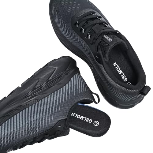 Image of GSLMOLN Women's Non-Slip Fashion Walking Shoes Breathable Mesh Tennis Gym Sneakers