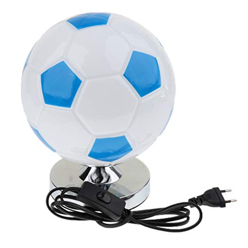 Perfeclan Lampe de Chevet - Football pour Garçon 220v - Bleu