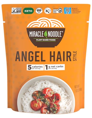 Miracle Noodle Ready to Eat Angel Hair Pasta, 7 Oz (Pack of 6), P...