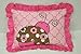 Bacati - Ladybug Pink/Chocolate Dec Pillow