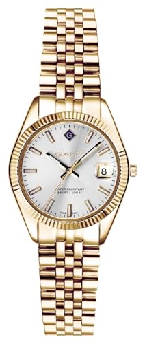 GANT Sussex Mini (28 mm) Zifferblatt Silber/Edelstahl PVD Gold G181003