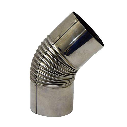 ホンマ製作所 ステンレスエビ曲45゚ φ100 (12480) キャンプ 焚き火台 HONMA