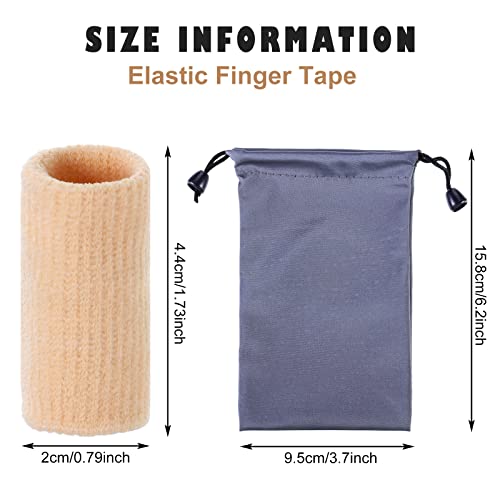 image for Skylety 30 Pieces Finger Sleeves with 1 Storage Bag, Thumb Splint Brac