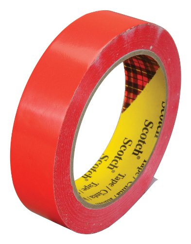 Scotch Colored Film Tape 690 Red, 9 mm x 66 m (Case of 192)
