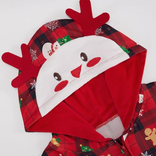 Pijamas de Navidad con capucha de algodón premium para el confort familiar 5