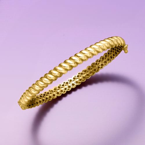 Ross-Simons 18kt Gold Vermeil Twisted Bangle Bracelet3