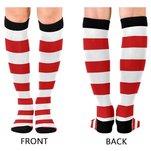 Image of Compression Socks for Men Women Colorful Knee High Socks Support for Athletic Sport Running Hiking Fitness