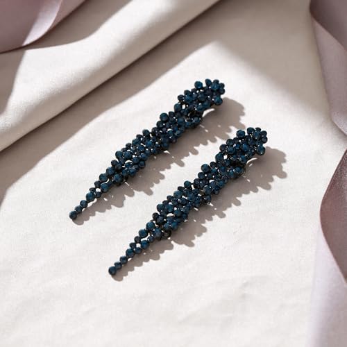 Aretes colgantes de cristal rhinestone de estilo art deco miniatura 4