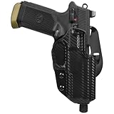 Maxtor Tactical OWB Paddle Holster Compatible with FN FNX-45 Tactical (Carbon Fiber, Right Handed) Adjustable Cant/Retention, Optics Ready, Outside The Waistband Kydex Holster, American Made
