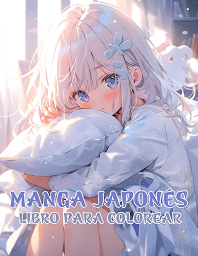 Libro para colorear manga japonés: Libro dirigido a niños y adolescentes, que reúne una colección de personajes de manga y anime para los aficionados.
