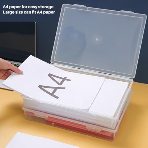10 Boîtes A4 en plastique transparent pour dossiers M - 2