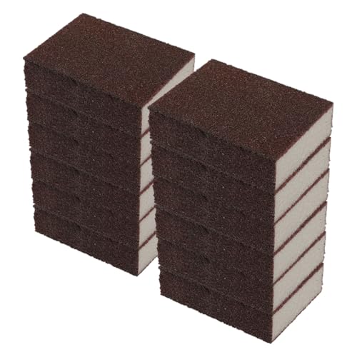 HEALEEP Esponjas para Fregar Ollas Reutilizables 12 Pcs de Esmeril Resistente, Estropajos Multiusos para Cocina, Limpieza Eficaz de Ollas y Sartenes, Esponja para Platos de Uso Doméstico