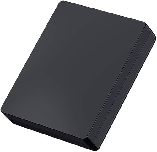 Miniatura 2 de MONOLIX Caja de anillo de compromiso delgada, tapa deslizante única, elegante y discreta sorpresa secreta para matrimonio y boda (negro, mini)