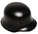 Hyuanpower German World War I M16 M18 M1916 Helmet Replica Black with Cowhide Lining and Chin Strap, 1PK