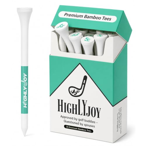 HighlyJoy Funny Golf Tees - Golf Accessories for Men - Funny Golf Gifts for Fathers Day & Boyfriend - 18 Pack Premium Golf Tees 3 1/4- Golf Gag Gift