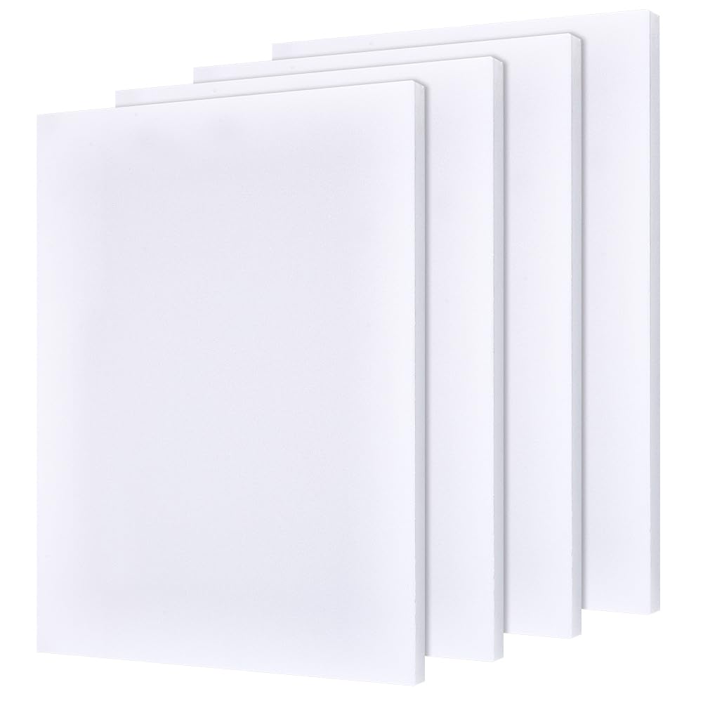 NBEADS 4 Pcs High Density XPS Foam Board, 40x30cm White XPS Craft Foam for DIY Modeling Art Projects Party Decoration Cosplay Prop Production Carve Heat Insulation, 2cm Thick