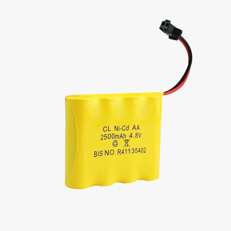 Compatible with Ni-Cd AA 2500mAh 4.8Volt Battery Pack with SM Connector for Cordless Phone, Toys, Car (Pack of 1)-image-18