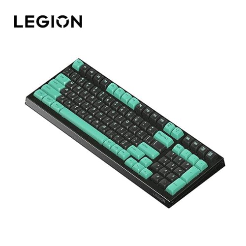 Image of Lenovo Legion K7 Wireless Mechanical Gaming Keyboard,Tri-Mode Bluetooth /2.4GHz /USB-C Hot Swappable Custom Keyboard, 11 Lighting Modes, 3000mAh Battery, 100-Key Layout for Win /Mac (Black+Green)