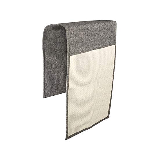 Supremery Gatos Rascador Tapiz Protección del rasguño Sofá | Tapiz rascador de sisal 130 x 45 cm para los Gatos | Cama turca Rascador para los Gatos Tapiz | Adecuado también para los Perros - Gris