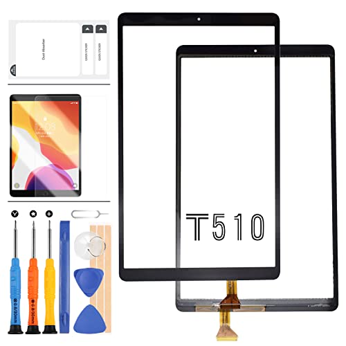 Kit de remplacement d'écran pour Samsung Galaxy Tab A 10.1 2019 T510 T515 SM-T515 SM-T510 Écran tactile Digitizer Vitre de réparation pour SM T510 Outils gratuits (Pas d'écran LCD)