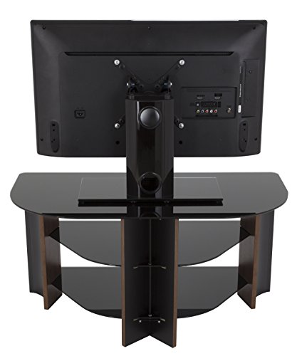 Avf Fs900Varwb-A Varano Tv Stand With Walnut Colored Wood Legs And Black Glass Shelves. Fits Most (Not All) Tvs In These Sizes: 30", 32", 37", 39" 40" 42". #TOP5