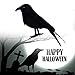Fashionwu Halloween Decoration Realistic Black Crows Handmade Crow Prop Feathered Raven Scene Birds - 5.9in
