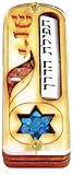 Car Mezuzah - Handmade In Israel Shaddai Star of David Wood and Gem Stone Design by IsraelInAmerica