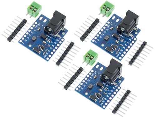 CANADUINO® 3 x WEMOS D1 Mini DC Power Shield V1.1.0