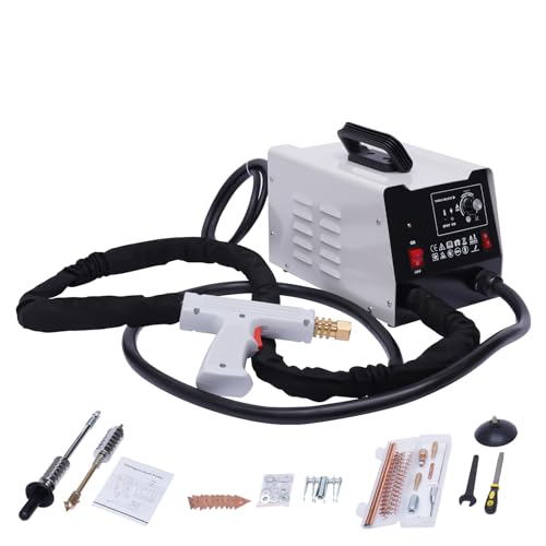 Karosserie Ausbeulspotter, 3500A Dent Puller Punktschweißgerät mit 2 Schweißgewehren, Einseitige Schweißdicke 0,6-1,2 mm, Umschaltbar Dent Abzieher Für Pkw, Lkw