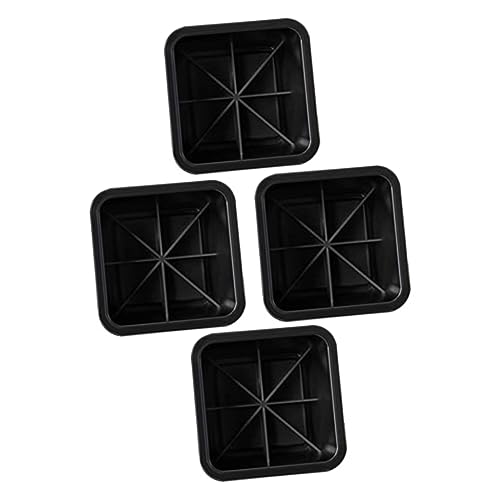Ciieeo ABS Furniture Lift Pads Bed Risers Black 4pcs Heavy Duty by Ciieeo - Used condition - US$26.33