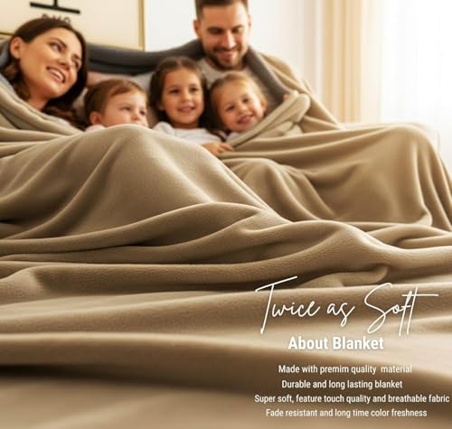 Image of SANMARINO Summer Sherpa Blanket AC Blanket | 350 GSM, Ultra-Soft & Cozy Single Bed Blanket (223x142 cm, 1100 g) | Warm Winter Blanket for Bedroom (Beige, Single 1.1Kg)