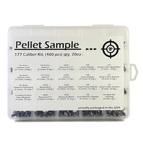 Testing Kit - .177 Caliber Airgun Pellets (Twenty Pellet Variations)