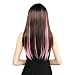 Neitsi 10pcs 18inch Colored Highlight Synthetic Clip on in Hair Extensions #F01 Light Pink