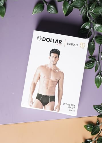 Image of Dollar Bigboss Men's Solid Cotton Brief (Colour May Vary)