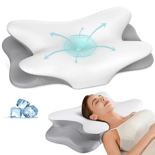 Cervical Neck Pillow for Pain Relief - Ergonomic Side Sleeper
