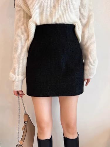 Female Skirt Spring and Fall Commuter High-Waisted Short Skirt2