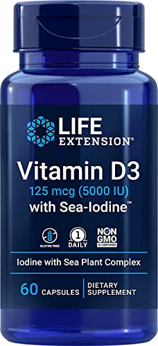 Vitamin D3 5000 IU Life Extension 60 Softgel (60 x 3)