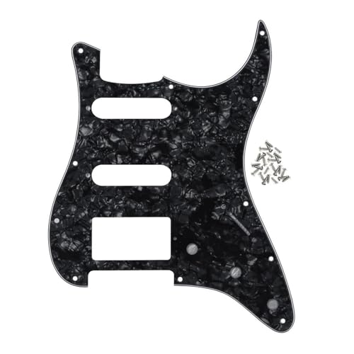 Pickguard guitare électrique HSS SSH 11 trous avec vis