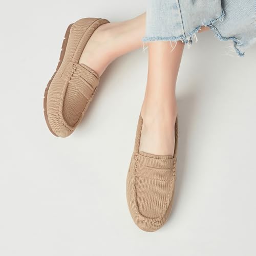 Image of Vespiero Loafers for Women Comfortable Slip on Work Flats Shoes Womens Dressy Casual Walking Shoes