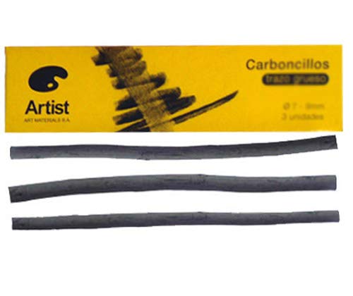 Artist W002 - Pack of 6 Medium Charcoal, 1 count (Pack of 6)