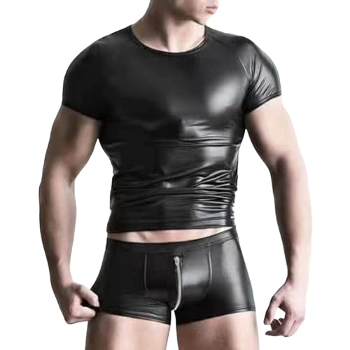 Générique Latex Homme - Combi Érotique SM Slip Tenue Audacieux Lisse Brillant Extensible Sexy