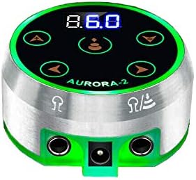 Dragon Art Tattoo Power Supply - Aurora II Power Supply 2nd Generation Colorful Voltage Fits All Tattoo Machines Silver