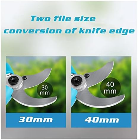 Electric Pruning Shears 21V Cordless Pruner Lithium-ion Pruning Shear Efficient Scissors Bonsai Electric Tree Branches Garden Tools (8605 Orange)