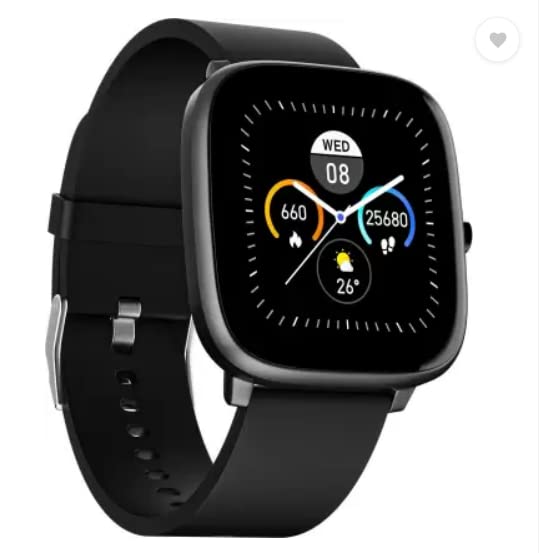 (Refurbished) Noise ColorFit Qube SpO2 Charcoal Black Smartwatch