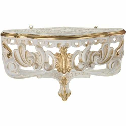 Générique Étagère d'angle - Étagère d'angle - Style baroque - Ornements - Étagère murale - Antique Vintage - Style maison de campagne - Étagère pour...