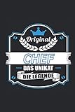  Original Chef Das Unikat Die Legende: Notizbuch, Geschenk Buch mit 110 linierten Seiten