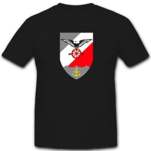 T-shirt armée allemande Mfg3 noir haut de gamme blason