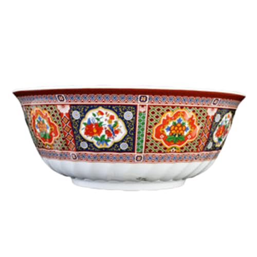 FSE 5308TP Swirl Bowl, 48 oz., 8\\\\\\\" Dia., Break-Resistant, Dishwasher Safe, BPA Free, Melamine, Peacock, NSF, Pack of 6